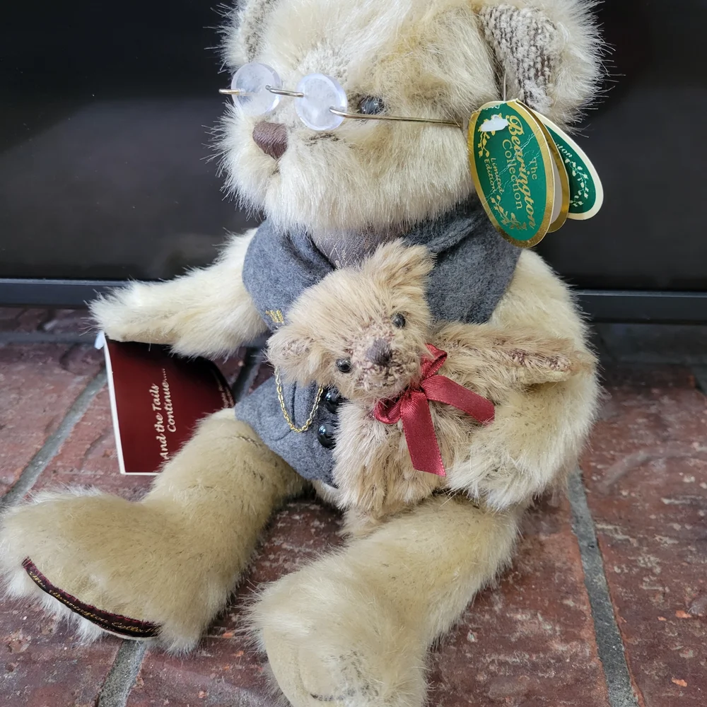 Ted E Bearington 100 Years Bear Fax Mohair Tags 1902-2002 Limited Edition Plush